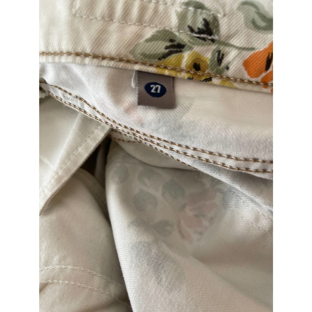 Citizens of Humanity Mandy High Waist Slim Roll Up Floral Jeans - Picture 7 of 7